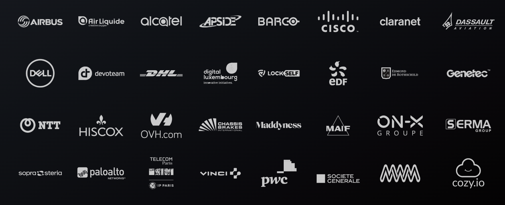 Corporate client logos